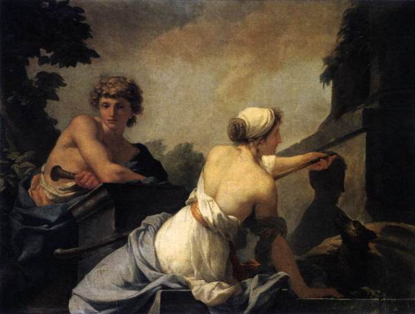 Jean Baptiste Regnault, Origin of Painting, 1785